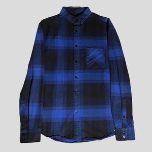 black & blue flannel
